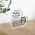 Never Forget That I Love You Gift For Husband Acrylic Plaque