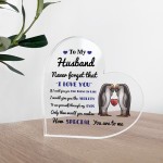 Never Forget That I Love You Gift For Husband Acrylic Plaque