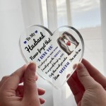 Never Forget That I Love You Gift For Husband Acrylic Plaque