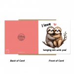 Funny Card For Valentines Day Anniversary Love Hanging Out