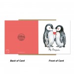 MY PENGIN Card For Valentines Day Anniversary Greetings Card