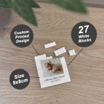 Personalised Any Photo Baby Details Brick Photo Block Gift