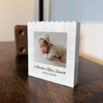 Personalised Any Photo Baby Details Brick Photo Block Gift
