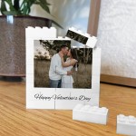 Personalised Valentines Day Brick Photo Block Gift for Boyfriend
