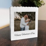 Personalised Valentines Day Brick Photo Block Gift for Boyfriend