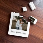 Personalised Valentines Day Brick Photo Block Gift for Boyfriend