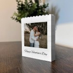 Personalised Valentines Day Brick Photo Block Gift for Boyfriend
