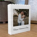 Personalised Valentines Day Brick Photo Block Gift for Boyfriend