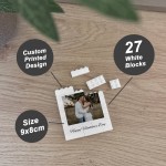 Personalised Valentines Day Brick Photo Block Gift for Boyfriend