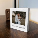 Personalised Valentines Day Brick Photo Block Gift for Boyfriend