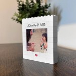 Daddy & Me Brick Photo Block Personalised Gift for Daddy