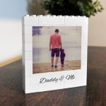 Personalised Daddy & Me Brick Photo Block Gift for Daddy