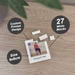 Personalised Daddy & Me Brick Photo Block Gift for Daddy