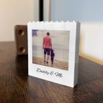 Personalised Daddy & Me Brick Photo Block Gift for Daddy