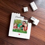 Daddys Girls Personalised Brick Photo Block, Gift for Daddy
