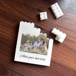 Personalised Any Photo Text Brick Photo Block Gift for Boyfriend