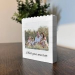 Personalised Any Photo Text Brick Photo Block Gift for Boyfriend