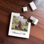 Personalised Mummy & Me Brick Photo Building Block Gift for Mum