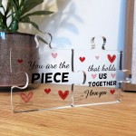 Romantic Gift For Valentines Day Anniversary Piece That Holds Us