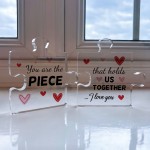 Romantic Gift For Valentines Day Anniversary Piece That Holds Us