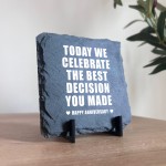 FUNNY Anniversary Gifts For Him Her BEST DECISION YOU EVER MADE