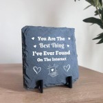 Funny Anniversary Valentines Day Gifts For Him Her Slate Plaque