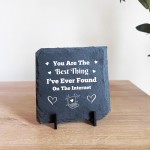 Funny Anniversary Valentines Day Gifts For Him Her Slate Plaque