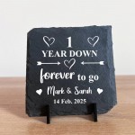 1st Anniversary Gift For Husband Wife PERSONALISED 1 Year Down