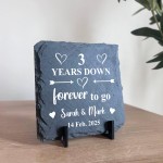 3rd Anniversary Gift For Husband Wife PERSONALISED 3 Years Down 