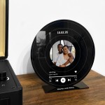 Personalised Vinyl Record Plaque Anniversary Gift for Him Her