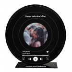 Personalised Song Plaque Record Vinyl Inspired Wedding Song Gift