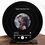 Personalised Song Plaque Record Vinyl Inspired Wedding Song Gift