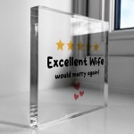 Excellent Wife Card Would Marry Again Funny Gift For Anniversary