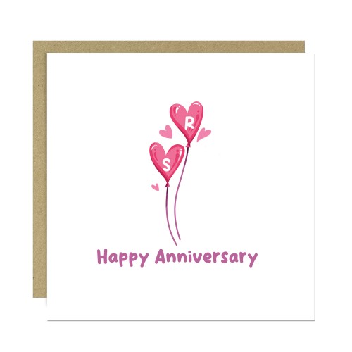 Happy Anniversary Card Anniversary Card Personalised