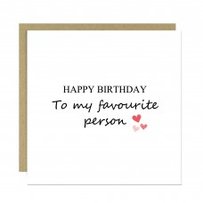 Happy Birthday Card For Favourite Person Boyfriend Card Cute