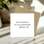 Happy Birthday Card For Favourite Person Boyfriend Card Cute