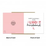 Happy Valentines To My Almost Husband Fiance Valentines Day Card