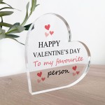 Favourite Person Valentines Gift Boyfriend Gift Cute Valentines