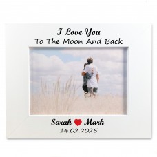 Personalised I Love You To The Moon And Back Gift For Boyfriend