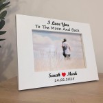 Personalised I Love You To The Moon And Back Gift For Boyfriend