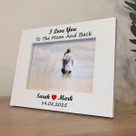 Personalised I Love You To The Moon And Back Gift For Boyfriend