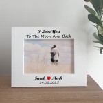 Personalised I Love You To The Moon And Back Gift For Boyfriend