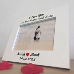 Personalised I Love You To The Moon And Back Gift For Boyfriend
