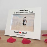 Personalised I Love You To The Moon And Back Gift For Boyfriend