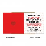 Romantic Card For Valentines Day Anniversary Best Thing Ever