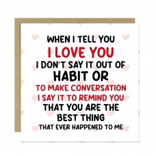 Romantic Card For Valentines Day Anniversary For Husband Wife