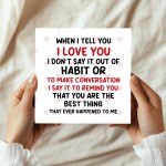 Romantic Card For Valentines Day Anniversary For Husband Wife
