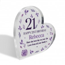 Personalised Happy 21st Birthday Gift Plaque 21st Birthday Gift