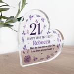 Personalised Happy 21st Birthday Gift Plaque 21st Birthday Gift
