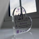 Personalised Happy 21st Birthday Gift Plaque 21st Birthday Gift